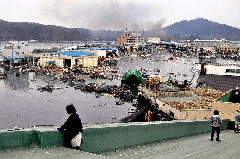 Flooded Industrial Area — Gray