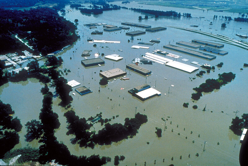 Flooded Industrial Area