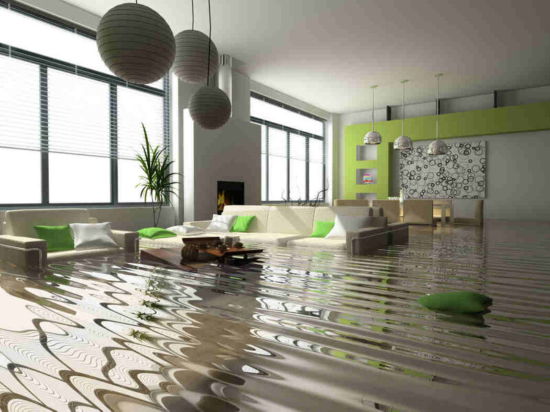 Flooded Living Room