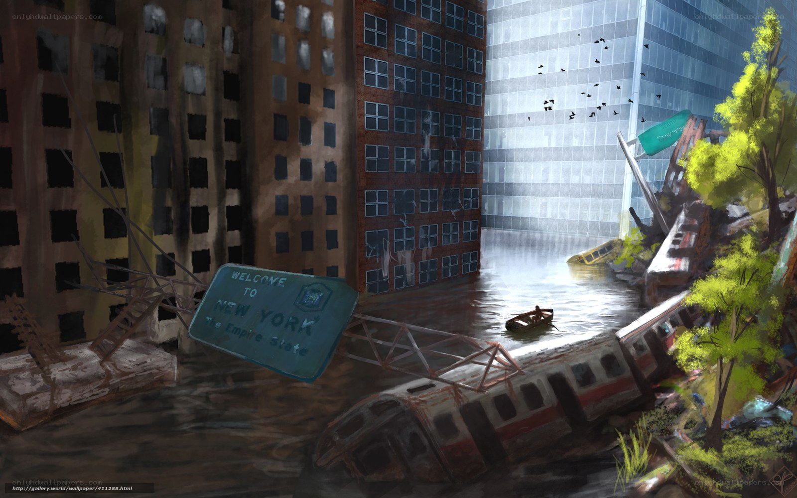 Flooded New York City