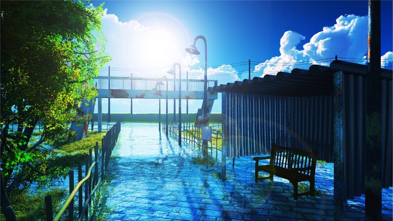 Flooded Pier with Bench