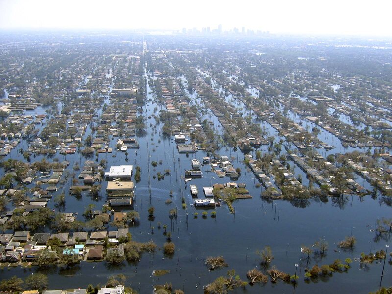 Flooded Residential Neighborhood