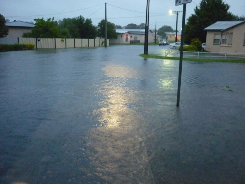 Flooded Residential Street