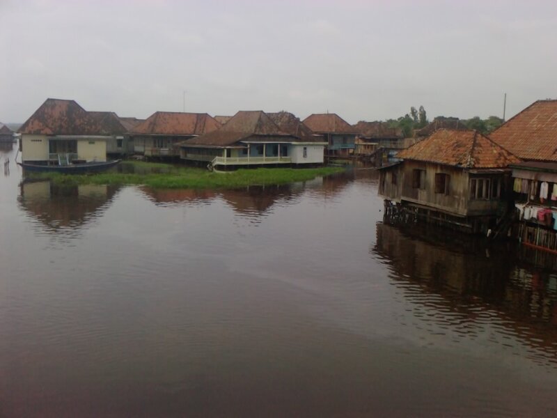 Flooded Stilt Houses