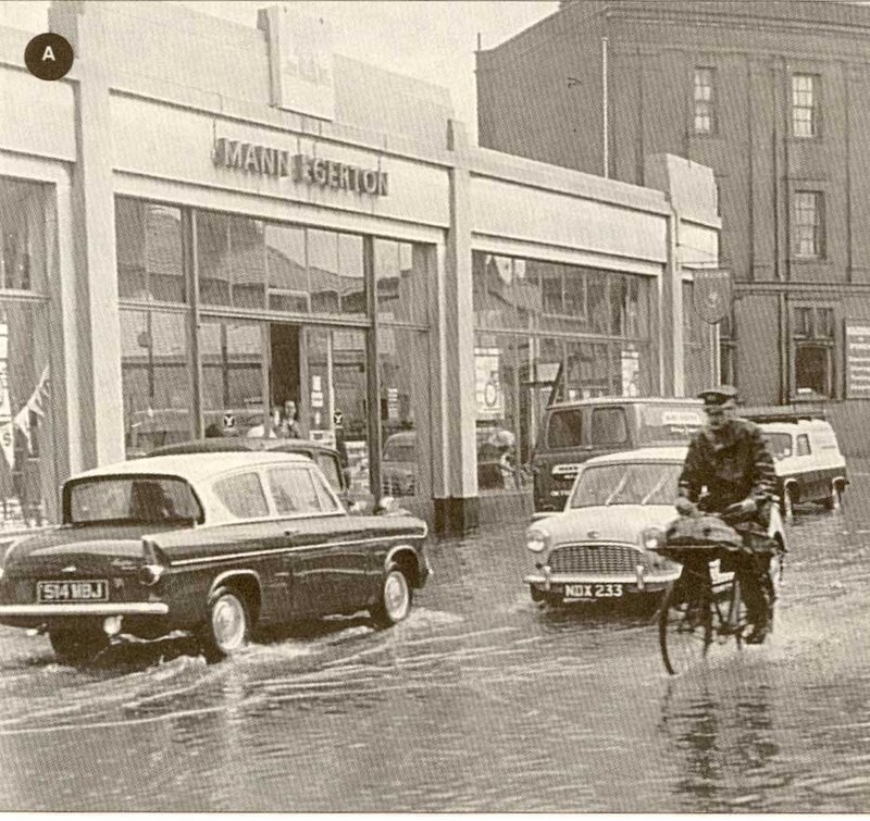 Flooded Street with Cars