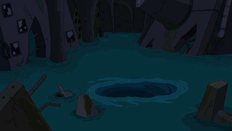 flooded underground area