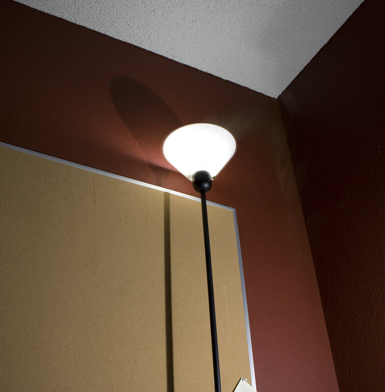 floor lamp in corner