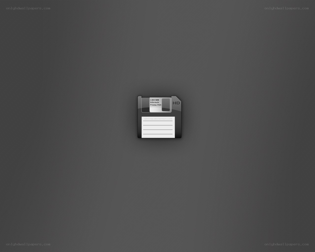 floppy disk icon on dark background