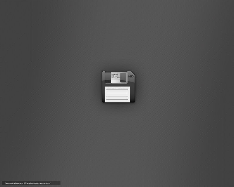 Floppy disk icon on dark background