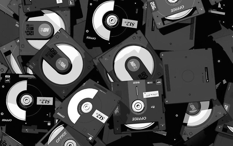 Floppy Disks in Pile