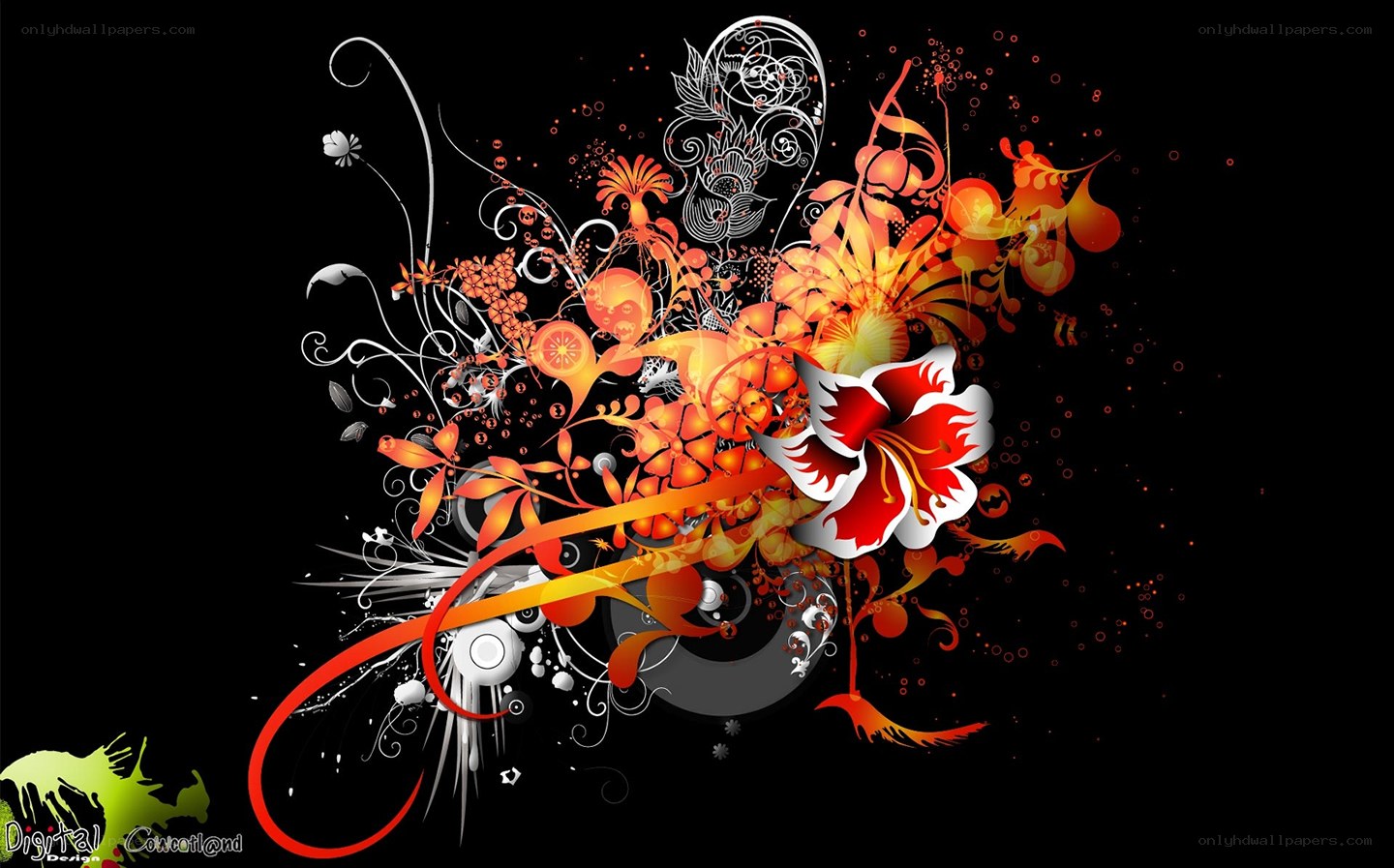 floral abstract design