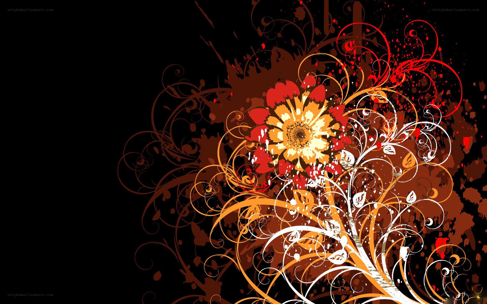 floral abstract design