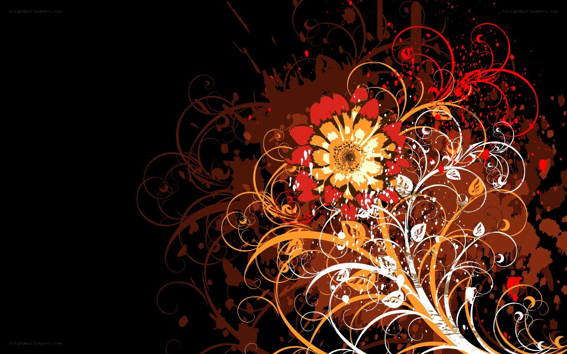floral abstract design