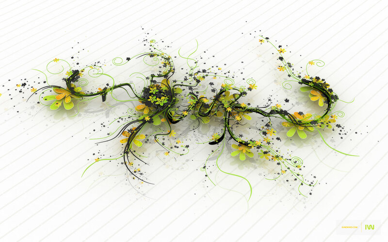 Floral abstract design