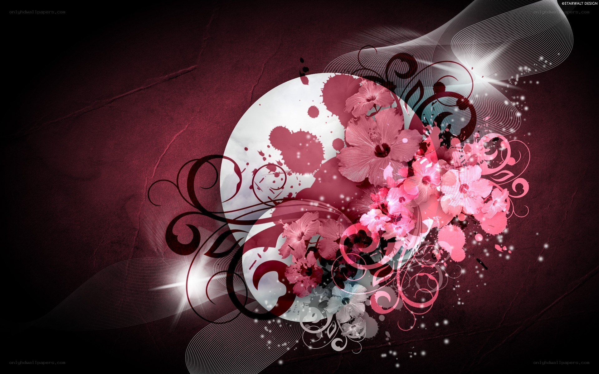 floral abstract design