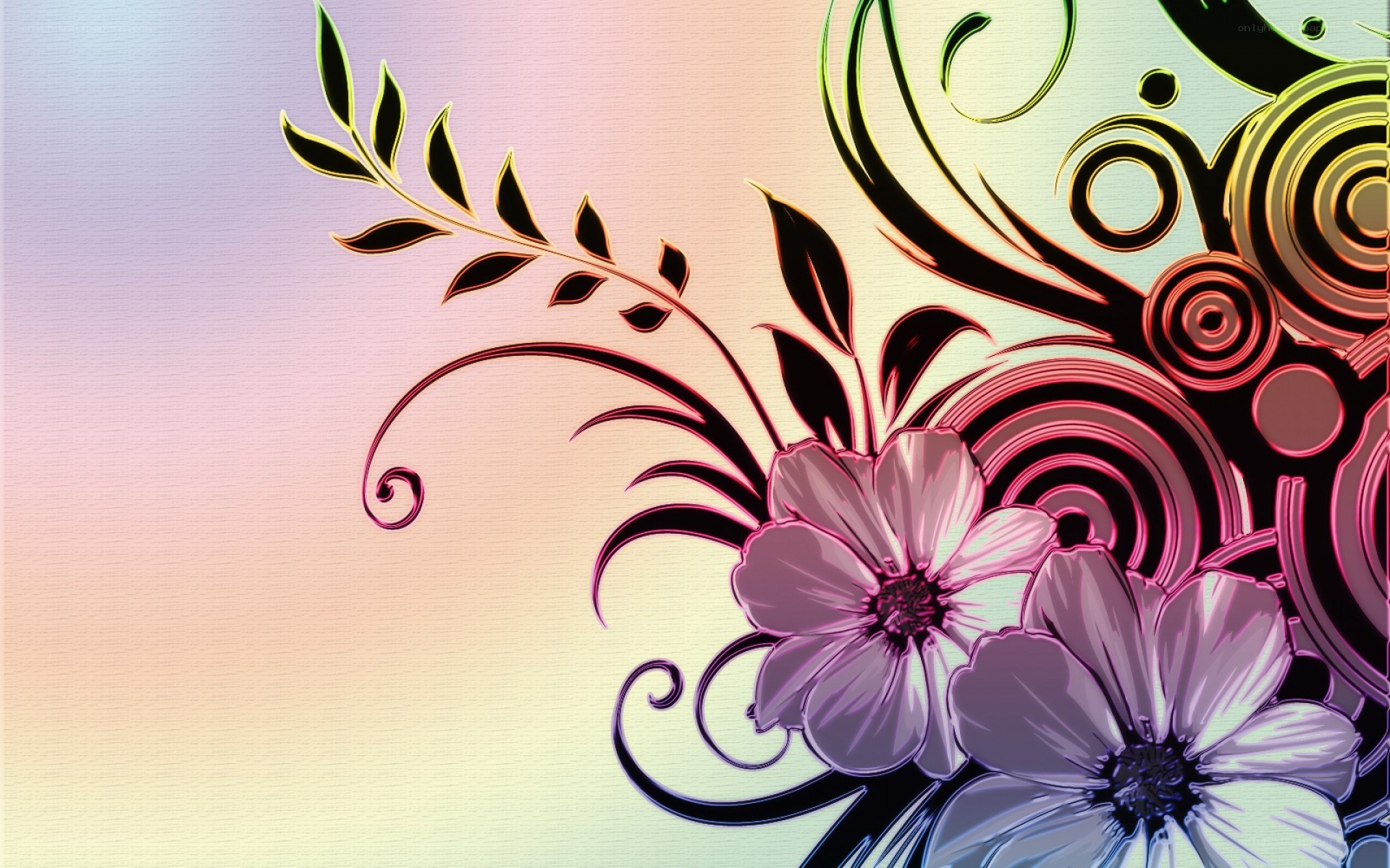 floral abstract design