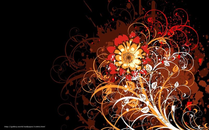 floral abstract design