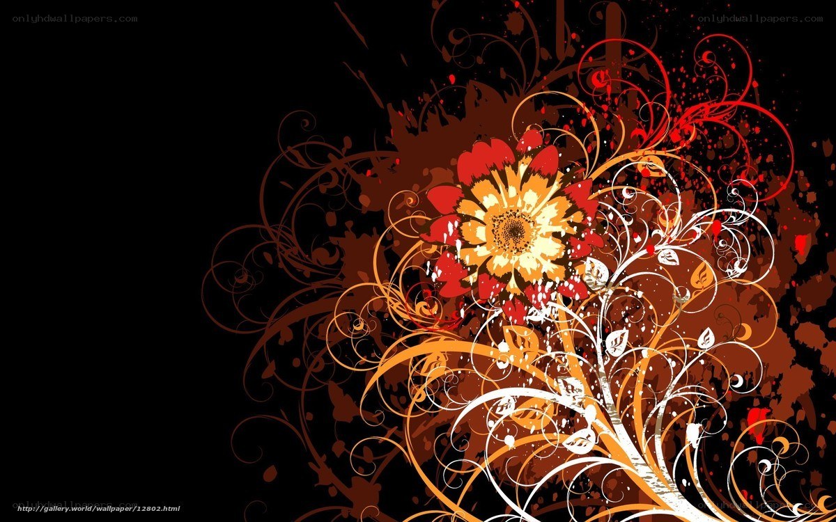 floral abstract design