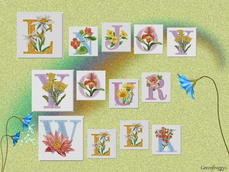 Floral Alphabet Letters