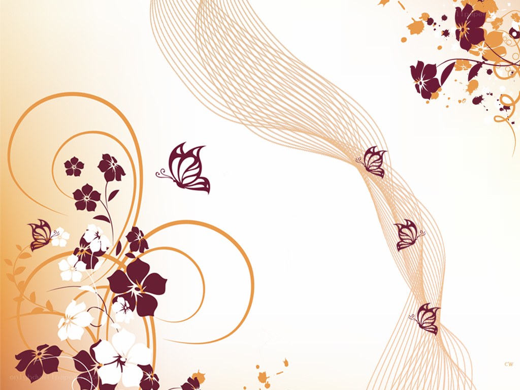floral and butterfly design