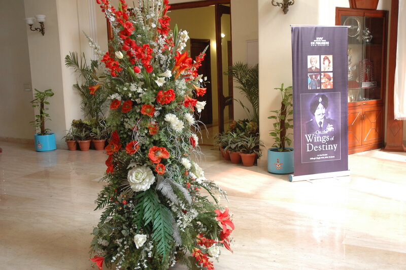 Floral Arrangement and Banner