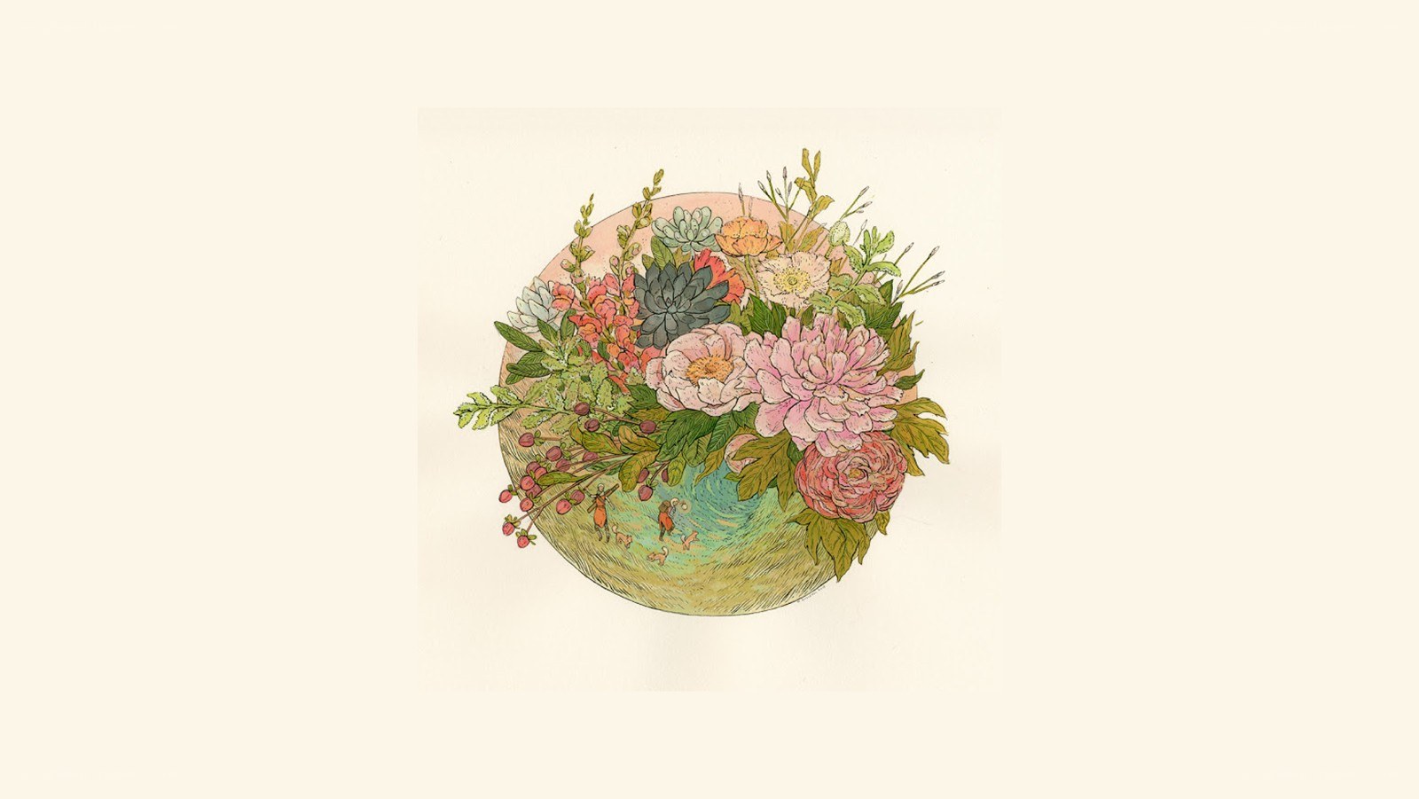 floral arrangement illustration