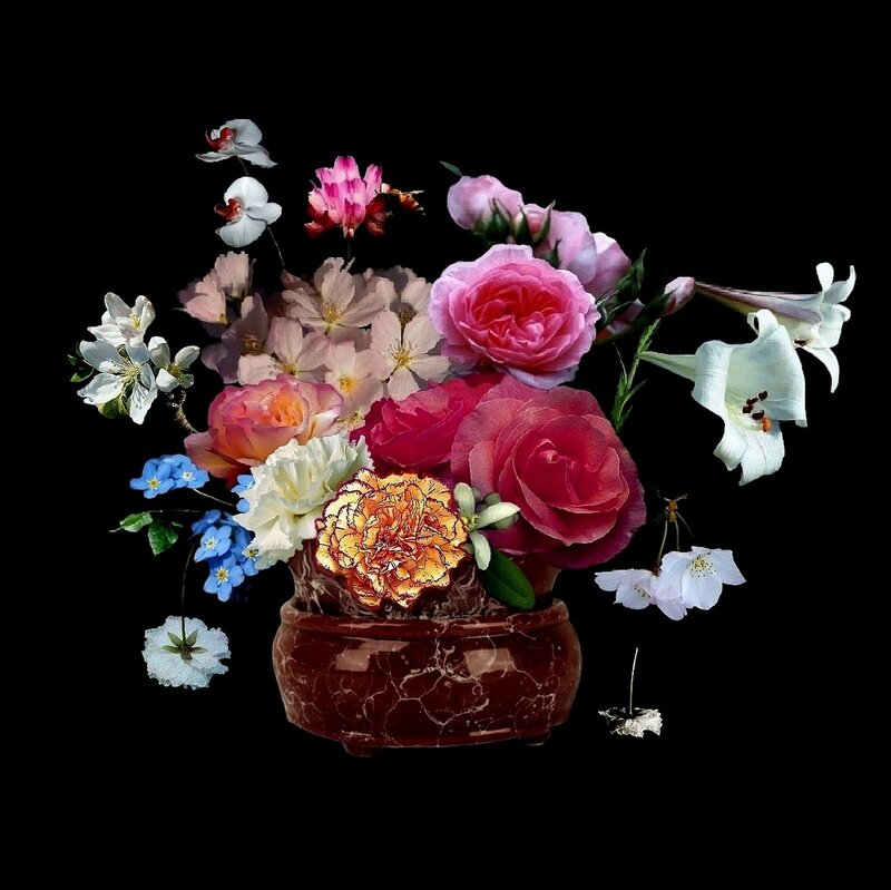 Floral Arrangement in Vase — Pink, Dramatic