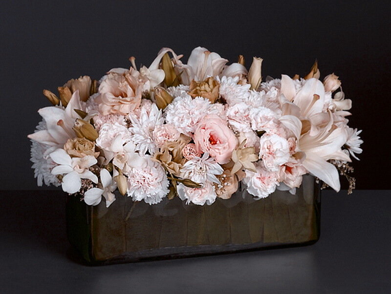 Floral Arrangement in Vase — Pink
