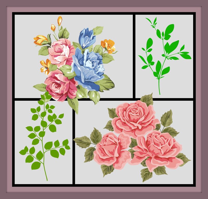 Floral Arrangement in Window