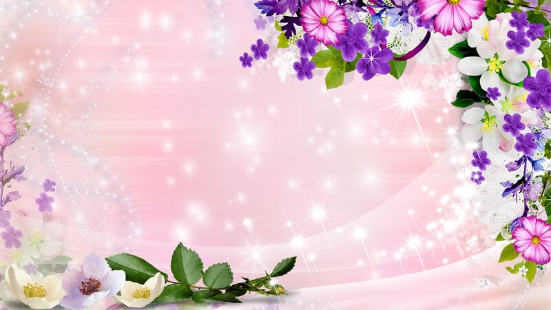 Floral Arrangement on Pink Background