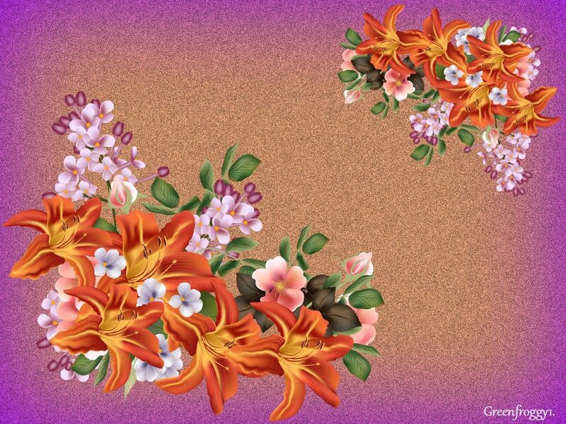 Floral Arrangement on Textured Background