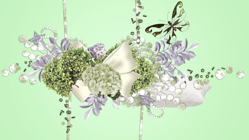 Floral Arrangement with Butterfly