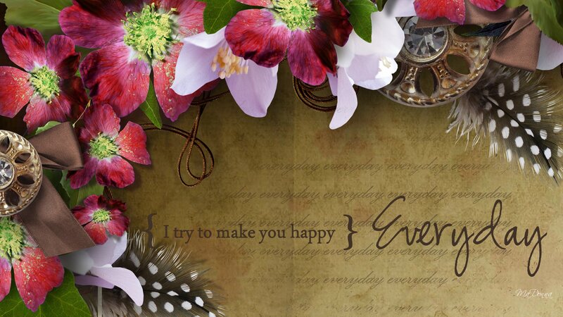 Floral Arrangement with Feathers