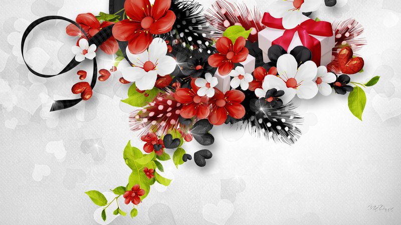 Floral Arrangement with Gift