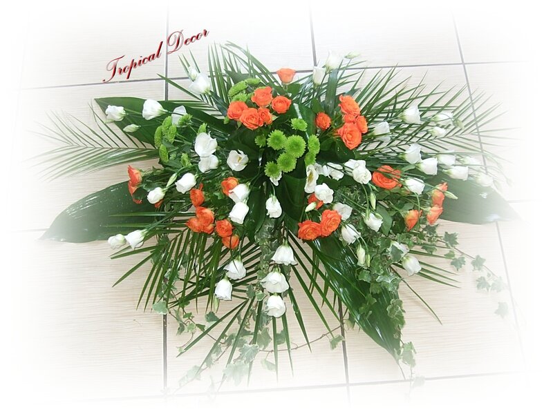 Floral Arrangement with Roses — Orange