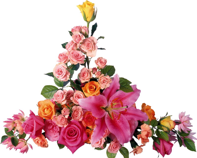 Floral Arrangement with Roses — Pink