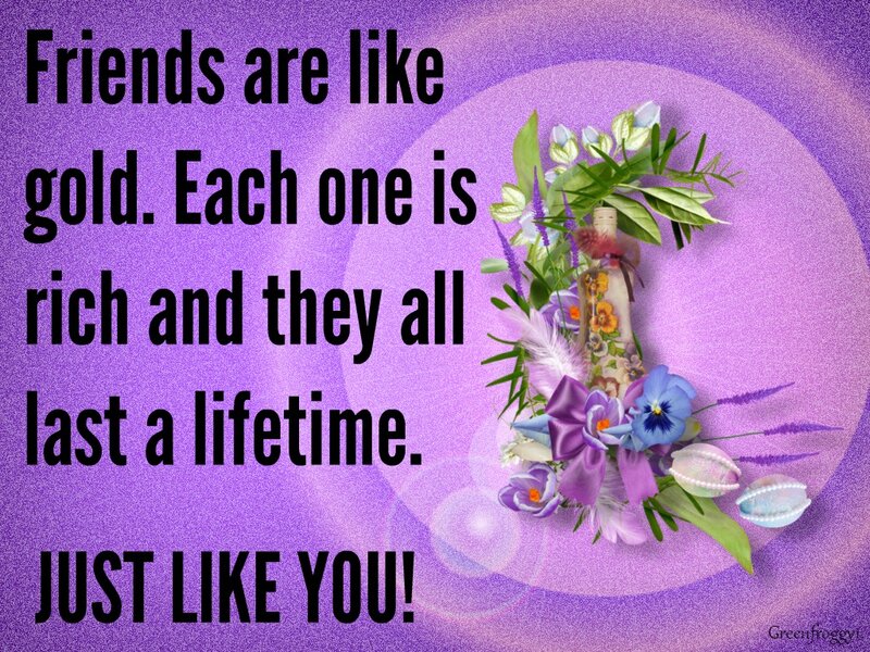 Floral Arrangement with Text — Purple