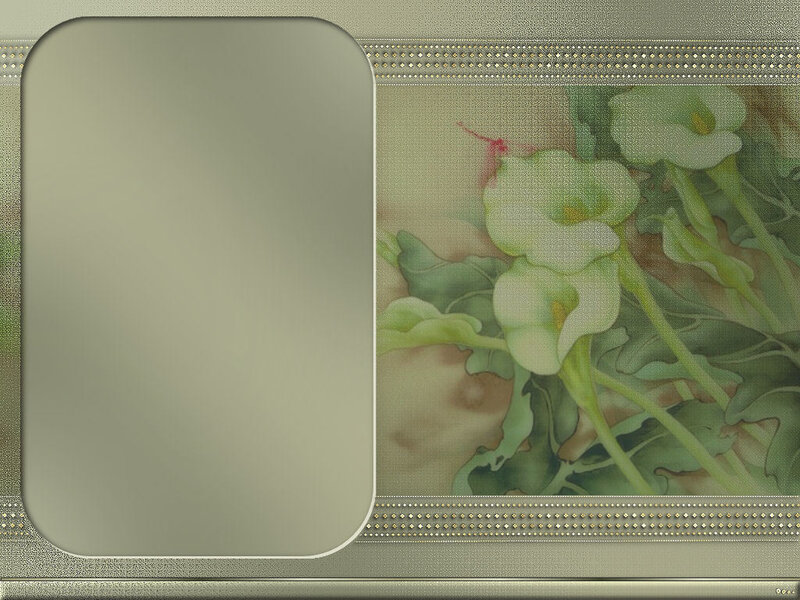 floral art with frame