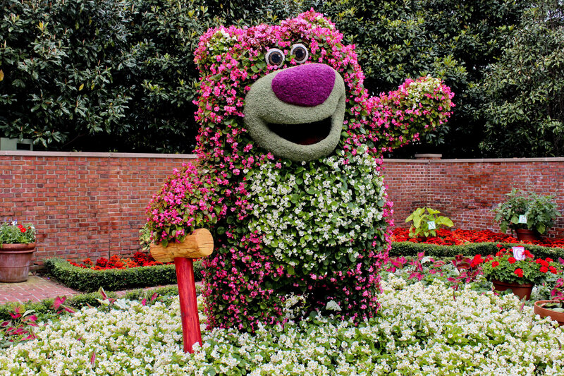 Floral Bear Sculpture