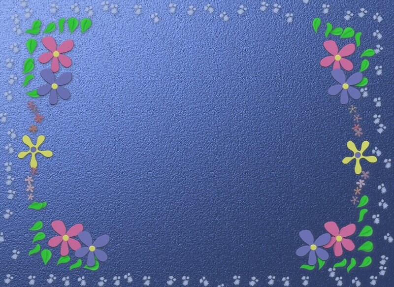 Floral Border Frame