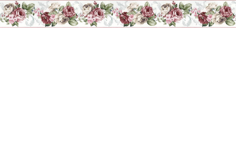 Floral Border Wallpaper