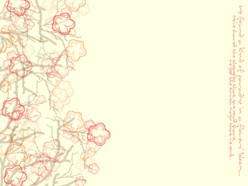 floral border with text