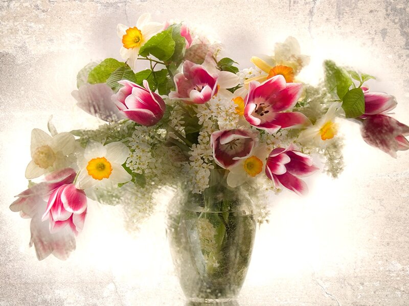 Floral bouquet in a vase