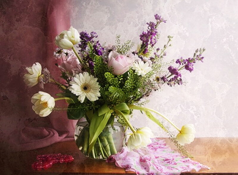 Floral bouquet in a vase