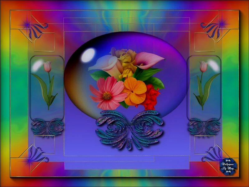 Floral Bouquet in Orb