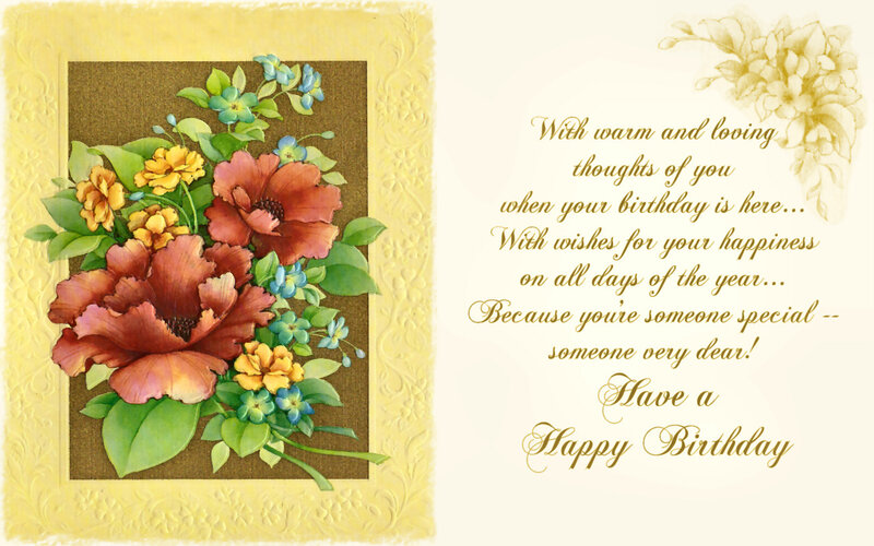 Floral Bouquet on Card
