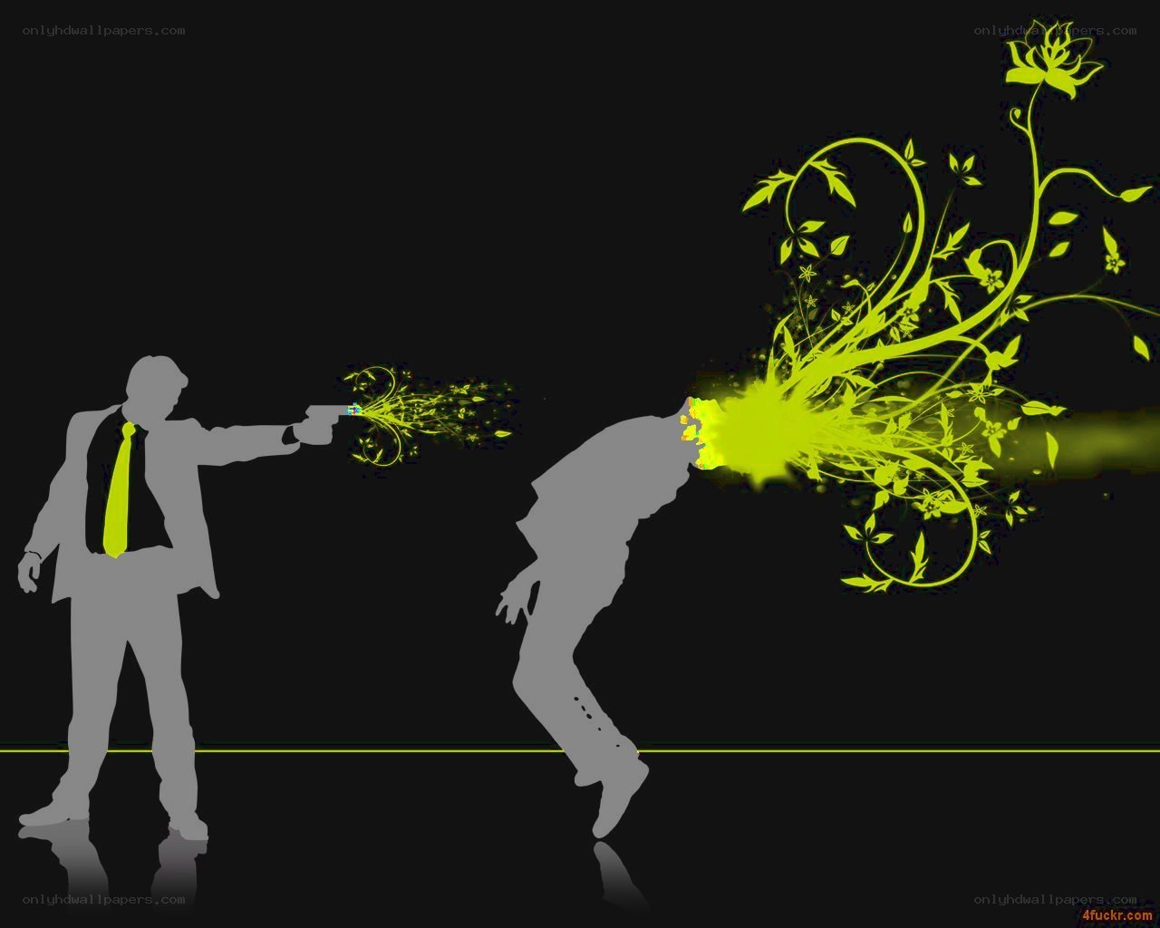 Floral bullet impact