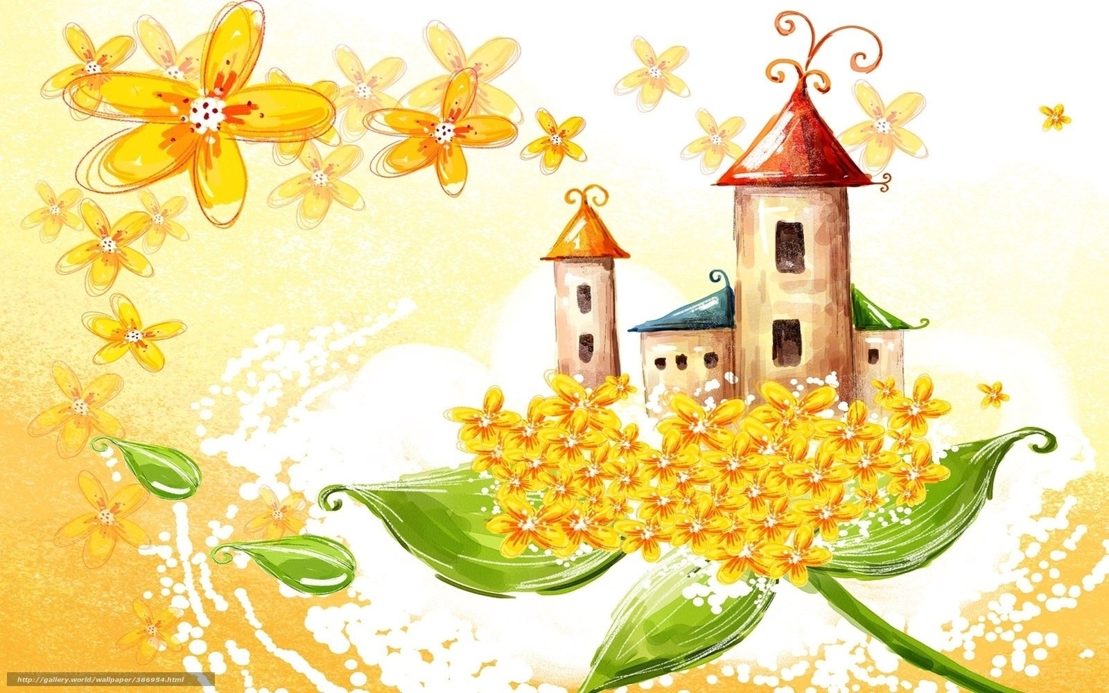 Floral castle fantasy