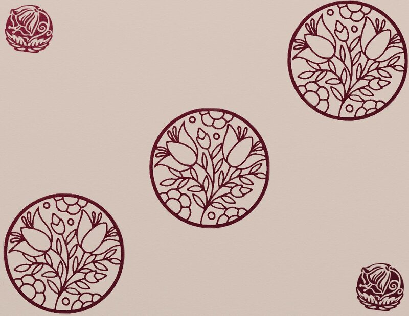 floral circular patterns