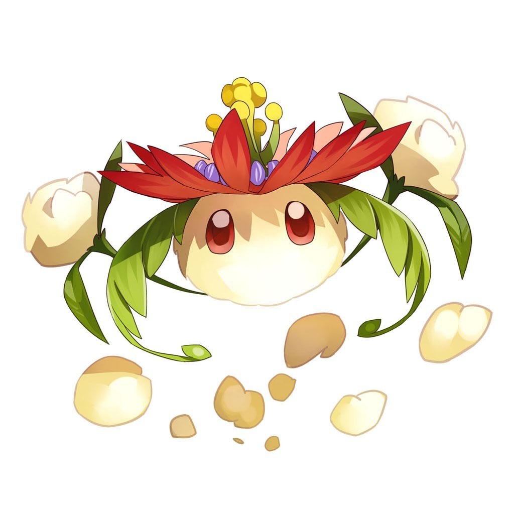 floral creature with seeds